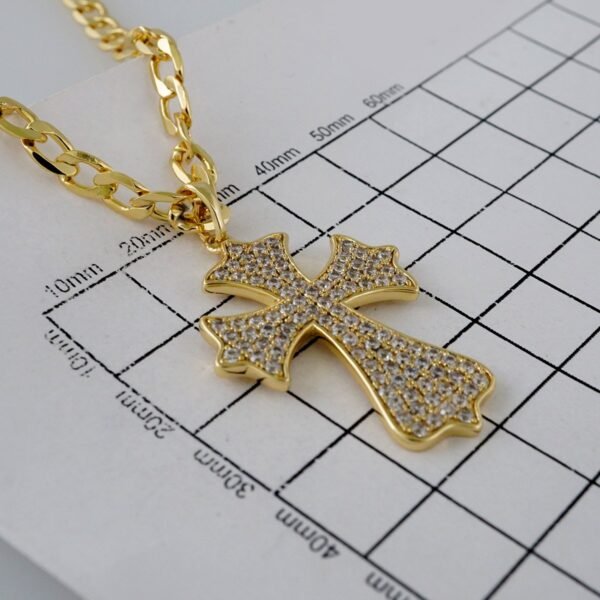 Cadenas & Colgantes/ Chain /Pendants /  14K Real Color/  Zircon Stone/  4mmx60cm// SET895 - Image 3