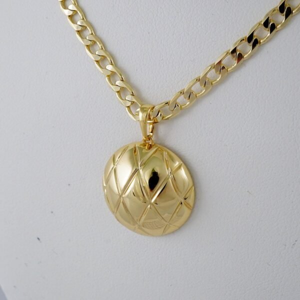 Cadenas & Colgantes & Earrings/ Rings/Bracelets/ Chain W/Pendants /  14K Real Color/  Plain// SET898 - Image 3