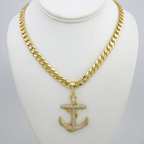 Cadenas & Colgantes/ Chain /Pendants /  14K Real Color/  Zircon Stone/  8mmx60cm// SET934