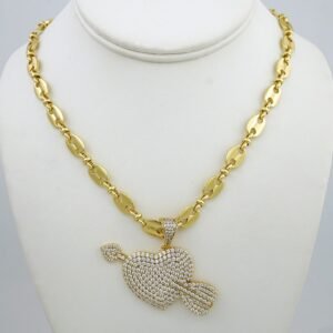 Cadenas & Colgantes/ Chain /Pendants /  14K Real Color/  Zircon Stone/ 6mmx45cm// SET935
