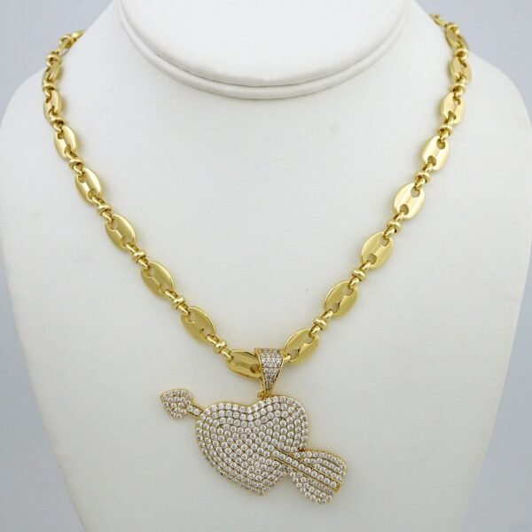 Cadenas & Colgantes/ Chain /Pendants /  14K Real Color/  Zircon Stone/ 6mmx45cm// SET935