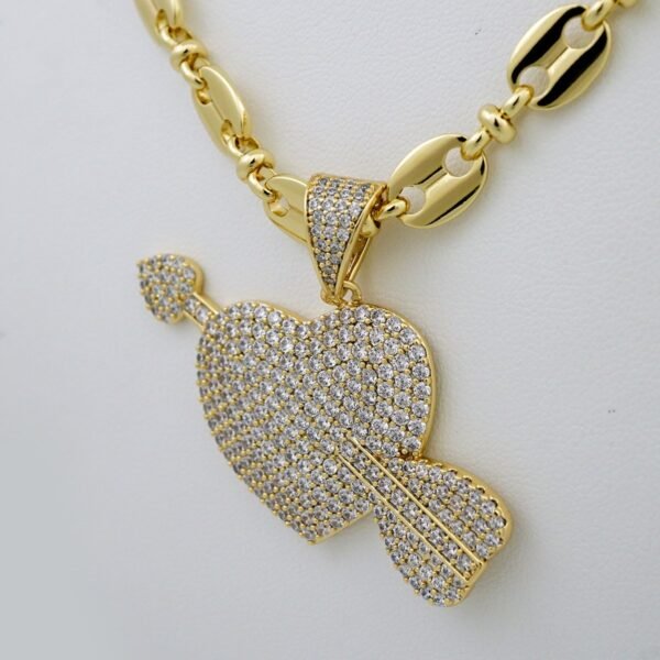Cadenas & Colgantes/ Chain /Pendants /  14K Real Color/  Zircon Stone/ 6mmx45cm// SET935 - Image 2