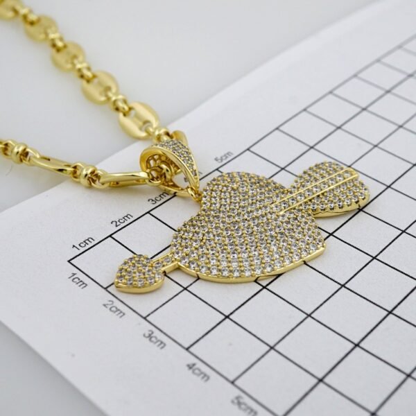 Cadenas & Colgantes/ Chain /Pendants /  14K Real Color/  Zircon Stone/ 6mmx45cm// SET935 - Image 3