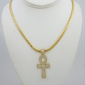 Cadenas & Colgantes/ Chain /Pendants /  14K Real Color/  Zircon Stone/ 5mm// SET936