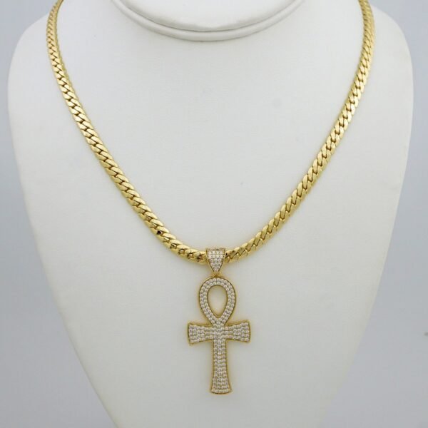 Cadenas & Colgantes/ Chain /Pendants /  14K Real Color/  Zircon Stone/ 5mm// SET936