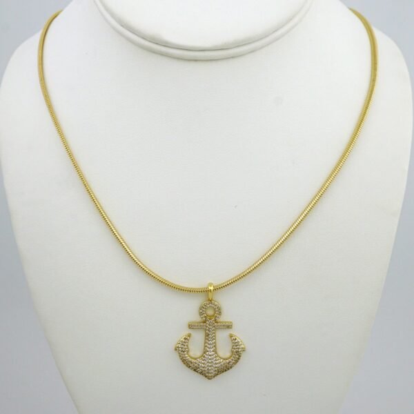 Cadenas & Colgantes/ Chain /Pendants /  14K Real Color/  Zircon Stone/ 4mmx50cm// SET937