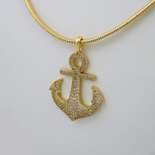 Cadenas & Colgantes/ Chain /Pendants /  14K Real Color/  Zircon Stone/ 4mmx50cm// SET937 - Image 2