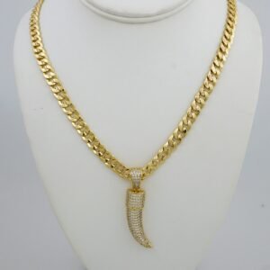Cadenas & Colgantes/ Chain /Pendants /  14K Real Color/  Zircon Stone/ 8mmx60cm// SET938