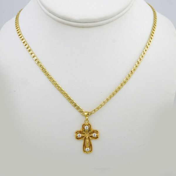 Cadenas & Colgantes/ Chain /Pendants /  14K Real Color/  Zircon Stone/  3mmx45cm// SET942