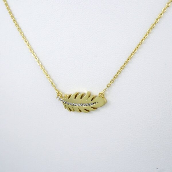 Cadenas & Colgantes/ Chain W/Pendants /  14K Real Color/  Zircon Stone/  2mmx45cm// SET951 - Image 2