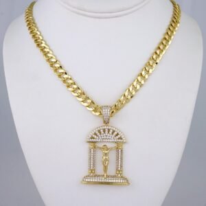 Cadenas & Colgantes/ Chain /Pendants /  14K Real Color/  Zircon Stone/  8mmx60cm// SET961