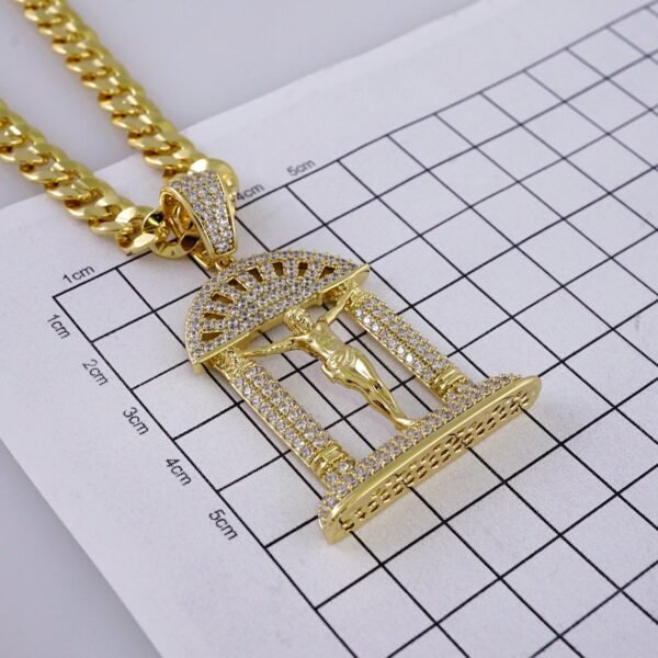 Cadenas & Colgantes/ Chain /Pendants /  14K Real Color/  Zircon Stone/  8mmx60cm// SET961 - Image 3