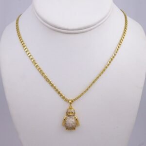 Cadenas & Colgantes/ Chain /Pendants /  14K Real Color/  Zircon Stone/  3mm// SET971