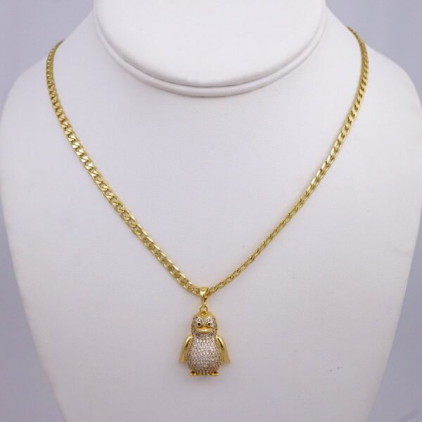 Cadenas & Colgantes/ Chain /Pendants /  14K Real Color/  Zircon Stone/  3mm// SET971