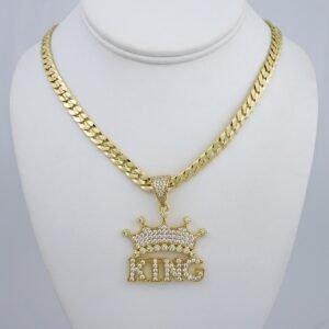 Cadenas & Colgantes/ Chain /Pendants /  14K Real Color/  Zircon Stone/  8mmx60cm// SET974