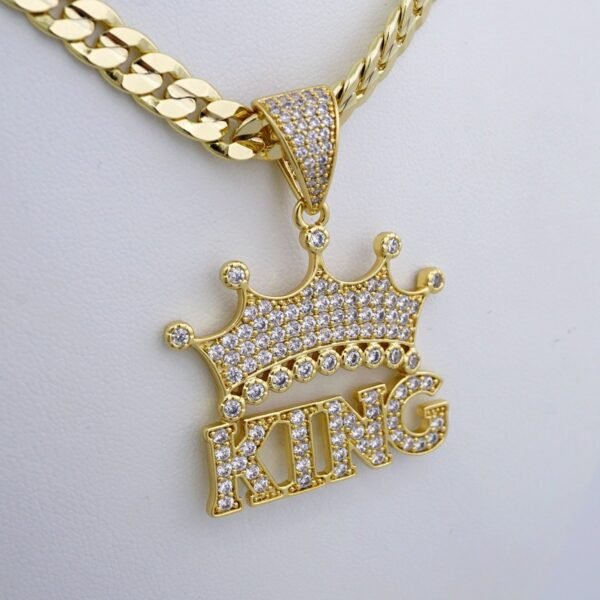 Cadenas & Colgantes/ Chain /Pendants /  14K Real Color/  Zircon Stone/  8mmx60cm// SET974 - Image 2