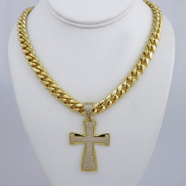 Cadenas & Colgantes/ Chain /Pendants /  14K Real Color/  Zircon Stone/  12mmx60cm// SET975