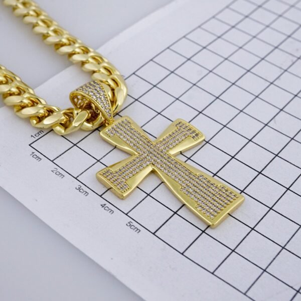 Cadenas & Colgantes/ Chain /Pendants /  14K Real Color/  Zircon Stone/  12mmx60cm// SET975 - Image 3