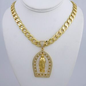 Cadenas & Colgantes/ Chain /Pendants /  14K Real Color/  Zircon Stone/  10mmx60cm// SET976