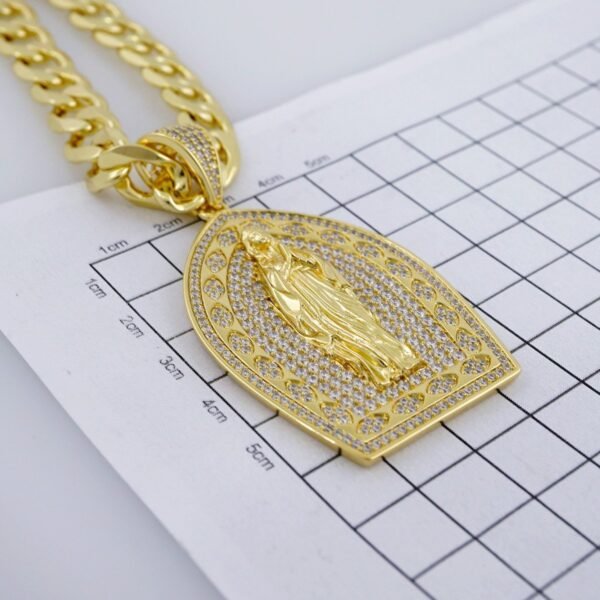 Cadenas & Colgantes/ Chain /Pendants /  14K Real Color/  Zircon Stone/  10mmx60cm// SET976 - Image 3