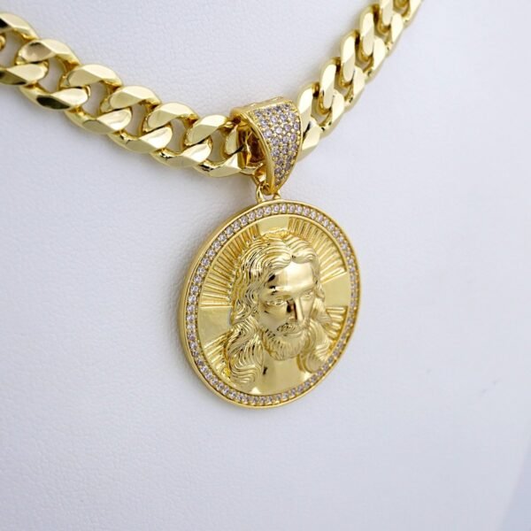 Cadenas & Colgantes/ Chain /Pendants /  14K Real Color/  Zircon Stone/  8mmx60cm// SET977 - Image 2