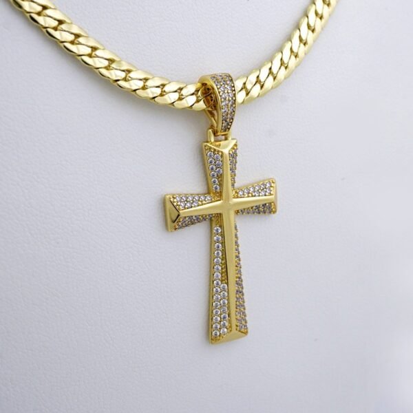 Cadenas & Colgantes/ Chain /Pendants /  14K Real Color/  Zircon Stone/  5mmx60cm// SET979 - Image 2