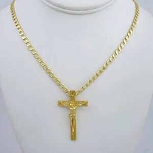 Cadenas & Colgantes/ Chain /Pendants /  14K Real Color/  Plain/  4mm// SET981