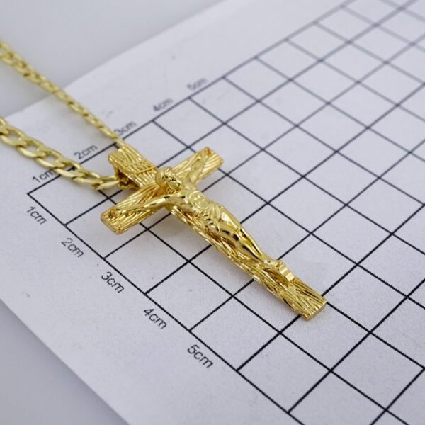 Cadenas & Colgantes/ Chain /Pendants /  14K Real Color/  Plain/  4mm// SET981 - Image 3
