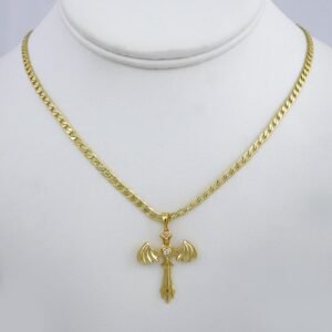 Cadenas & Colgantes/ Chain /Pendants /  14K Real Color/  Zircon Stone/  3mm// SET982