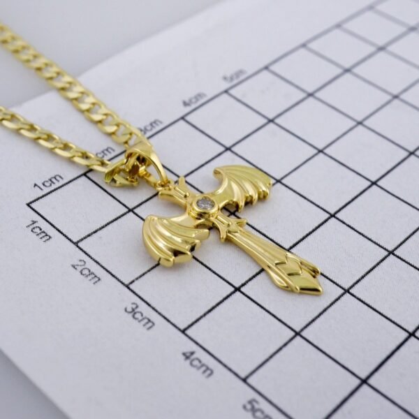 Cadenas & Colgantes/ Chain /Pendants /  14K Real Color/  Zircon Stone/  3mm// SET982 - Image 3