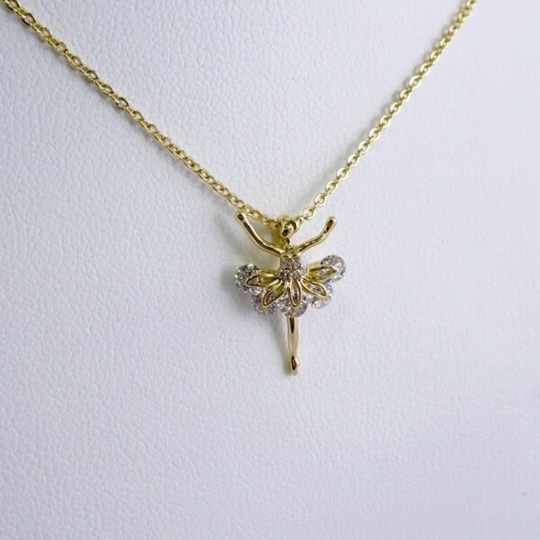Cadenas & Colgantes/ Chain W/Pendants /  14K Real Color/  Zircon Stone/  2mmx45cm// SET987 - Image 2