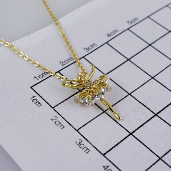 Cadenas & Colgantes/ Chain W/Pendants /  14K Real Color/  Zircon Stone/  2mmx45cm// SET987 - Image 3