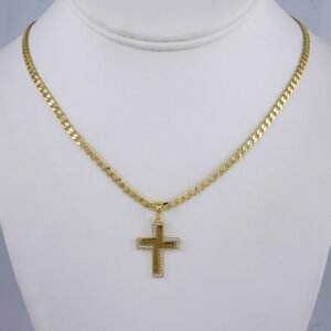 Cadenas & Colgantes/ Chain /Pendants /  14K Real Color/  Zircon Stone/  3mm// SET990