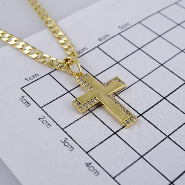 Cadenas & Colgantes/ Chain /Pendants /  14K Real Color/  Zircon Stone/  3mm// SET990 - Image 3