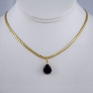 Cadenas & Colgantes/ Chain /Pendants /  14K Real Color/  Zircon Stone/  3mm// SET991