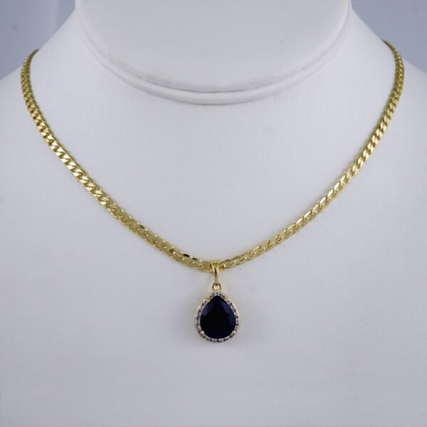 Cadenas & Colgantes/ Chain /Pendants /  14K Real Color/  Zircon Stone/  3mm// SET991