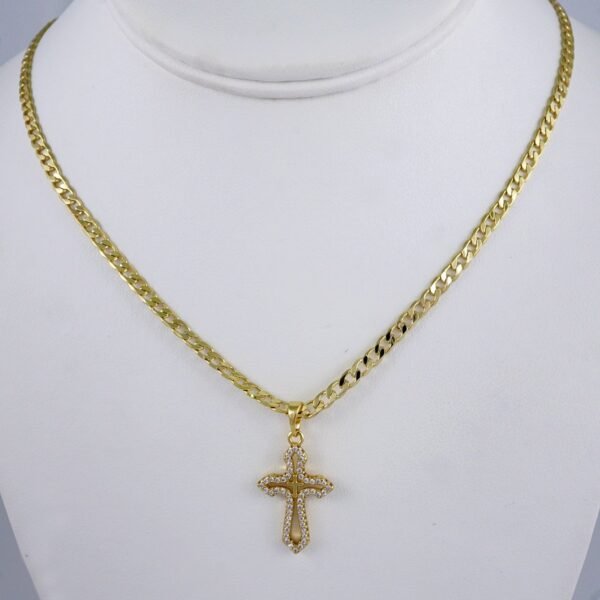 Cadenas & Colgantes/ Chain /Pendants /  14K Real Color/  Zircon Stone/  3mm// SET993