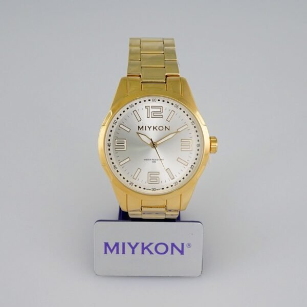 MEN’S MIYKON CLASSIC/ “GOLD STAINLESS STEEL”/  WHIET DIAL/  BATTERY// WMK14