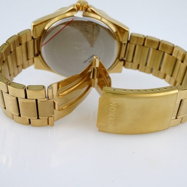 MEN’S MIYKON CLASSIC/ “GOLD STAINLESS STEEL”/  SILVER DIAL/  BATTERY// WMK16 - Image 3