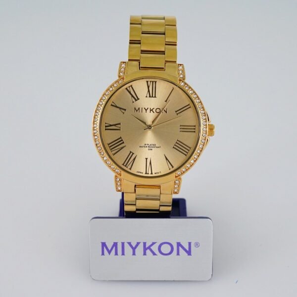 WOMAN'S MIYKON CLASSIC/  “GOLD STAINLESS STEEL”/  GOLDEN DIAL/  BATTERY// WMK19