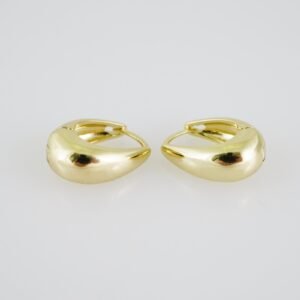 E1932 Earrings - Aretes - Plain - 14k Real Color