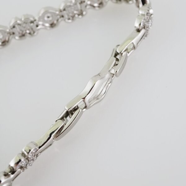 B1398 Bracelet - Pulseras - Zircon Stone - Silver Color - Image 2