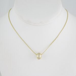 SET1481 Cadenas - Colgante - Chain W - Pendants - 14K Real Color - Zircon Stone 2mmX45cm