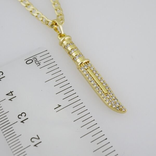 SET1485 Cadenas - Colgante - Chain W - Pendants - 14K Real Color - Zircon Stone 3mmX60cm - Image 3