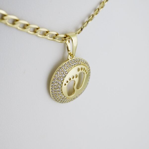 SET1487 Cadenas - Colgante - Chain W - Pendants - 14K Real Color - Zircon Stone 3mmX45cm - Image 2
