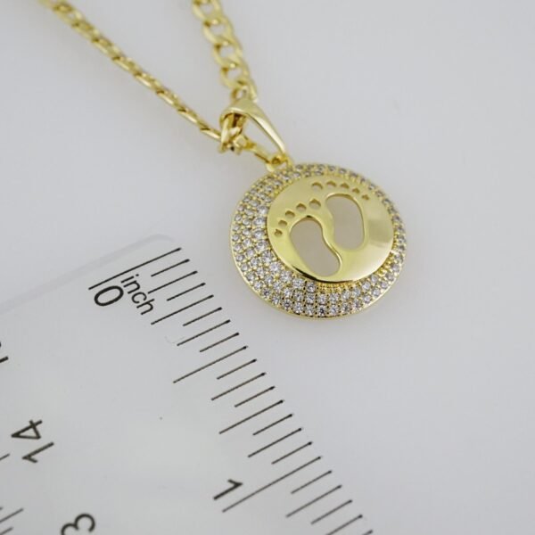 SET1487 Cadenas - Colgante - Chain W - Pendants - 14K Real Color - Zircon Stone 3mmX45cm - Image 3