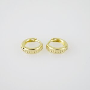 E1950 Earrings - Aretes - Plain - 14k Real Color