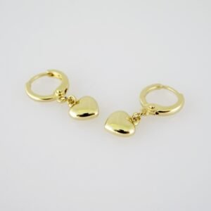 E1957 Earrings - Aretes - Plain - 14k Real Color