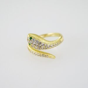 R681 RING - ANILLO - Plain - 14K Real Color - Ajustable