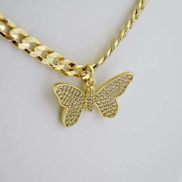 SET1491 Cadenas & Colgantes - Chain & Pendants - 14K Real Color - Zircon Stone - 6mmX50cm - Image 2